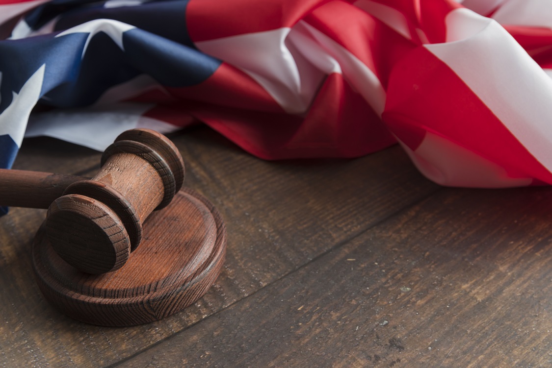 immigration-law-freepik Gavel and American flag illustrate blog "Is Pizza Dough Made with Eggs?"