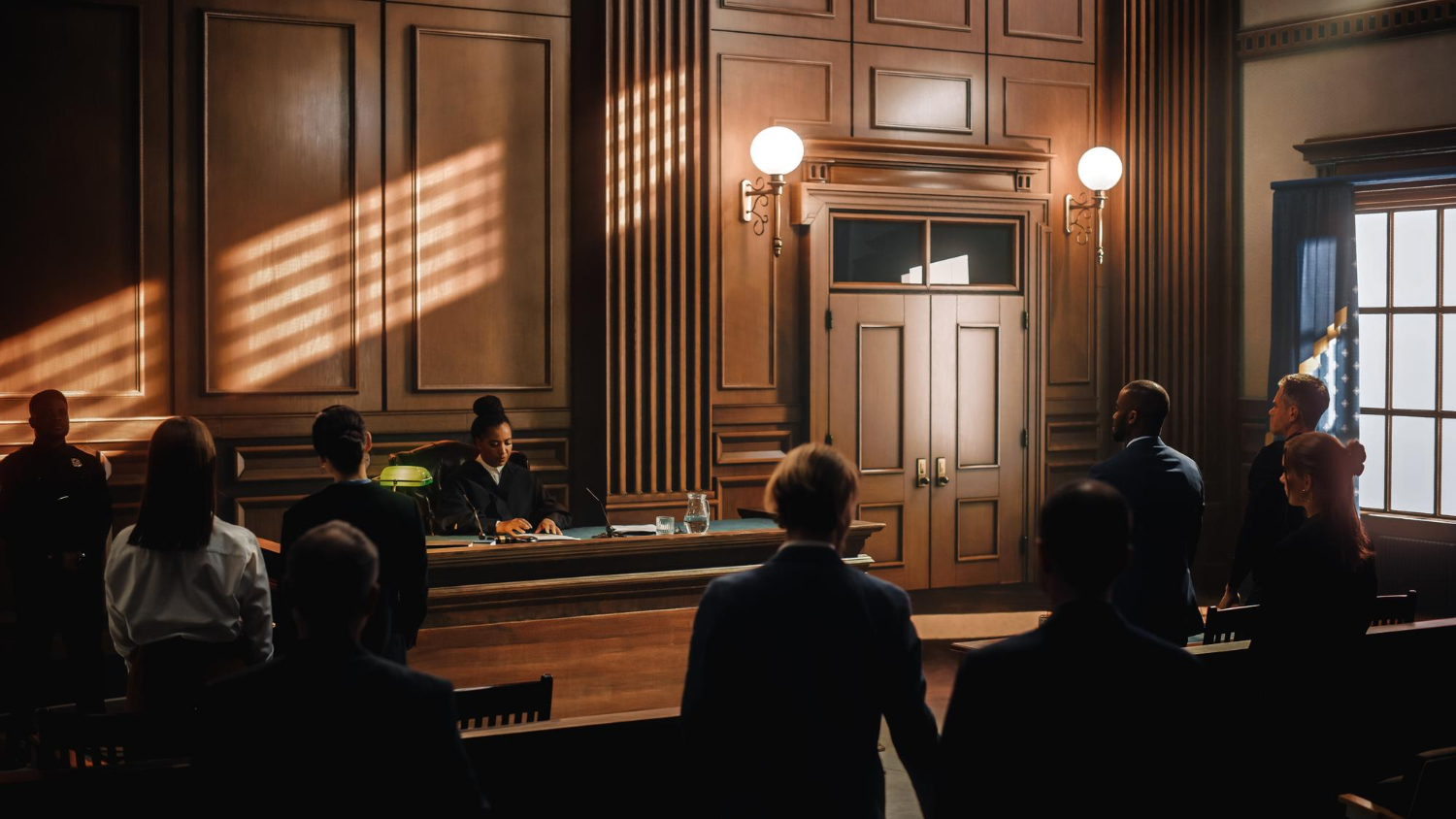 Attorney explaining the California criminal justice process to a client