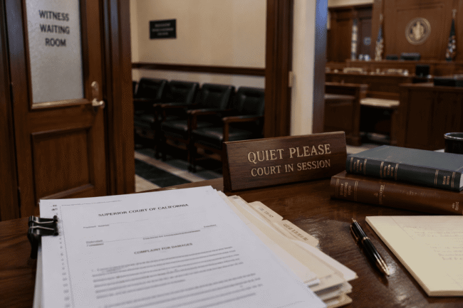 Court documents related to whether a witness can refuse to testify