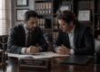 Professionals reviewing every conversation about criminal strategy and planning documents